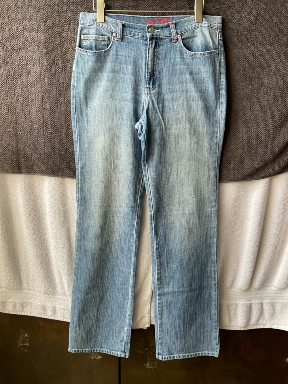 New York & Company Light Wash Flare Jeans